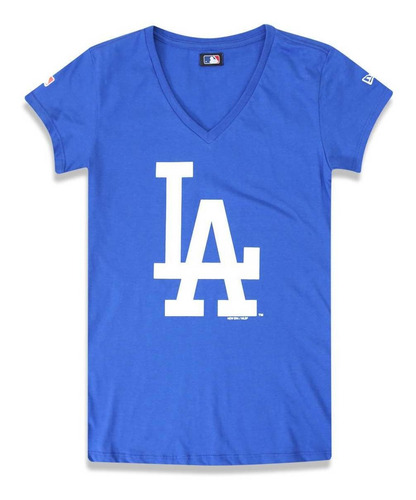 Camiseta Feminina Los Angeles Dodgers Mlb Royal New Era