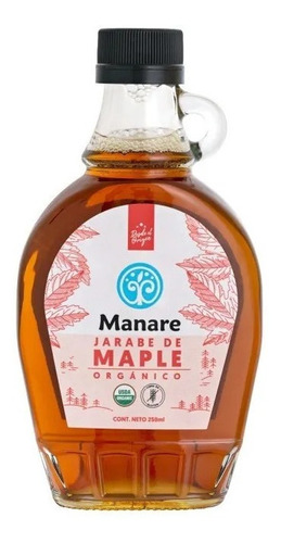 Jarabe De Maple Syrup Organico Manare 250 Ml