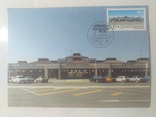 Sudáfrica Maximun Postal Mmabatho Aeropuerto 1986 Airport