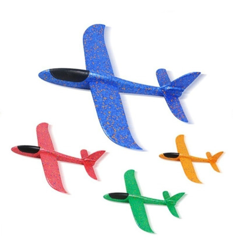 Avión Planeador Plumavit 50x47cm Con Luces Led / Lhua Store