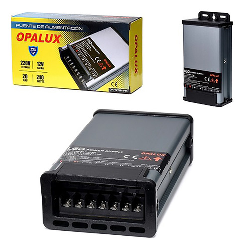Fuente De Poder Switching Vertical 12v 20amp Ip65 - Opalux