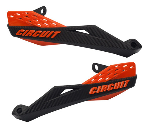 Protetor De Mão Circuit Fenix Carbon Vermelho Guidão Fat Bar