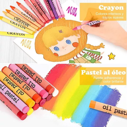 Colores Lápices Kit Dibujo 208pcs, Set De Arte Profesional, Moda de Mujer