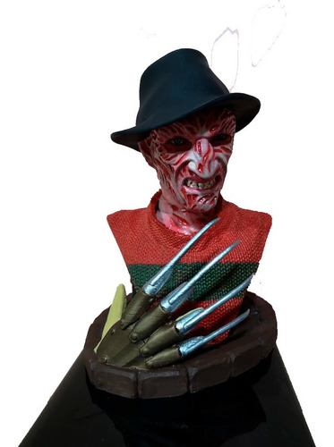 Figura 3d Busto Freddy Krueger 25cms Impresion De Coleccion