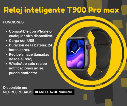 T900 Reloj Smart Whatch