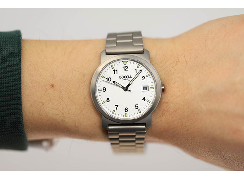 Reloj Boccia Titanium 3630-01 Men´s Con Fecha-acero