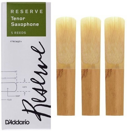 Kit 3 Palhetas D'addario Reserve Para Sax Tenor- Escolha Nº