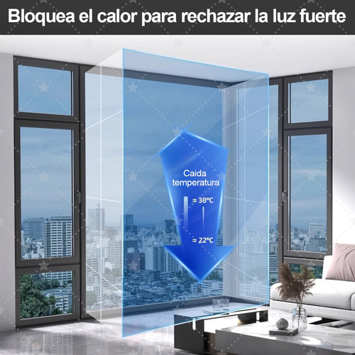 Película Espejo Privacidad Para Ventana Antirayas 10m X 50cm