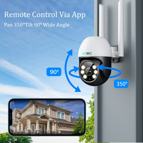 Sv3c Ptz Security Camera Outdoor, Pan Tilt Dome Wifi Ip Cam. C13