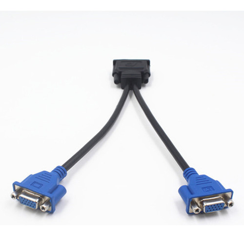 Cabo Adaptador Divisor Dms-59 Pin Para 2 Vga Reduzir A Perda