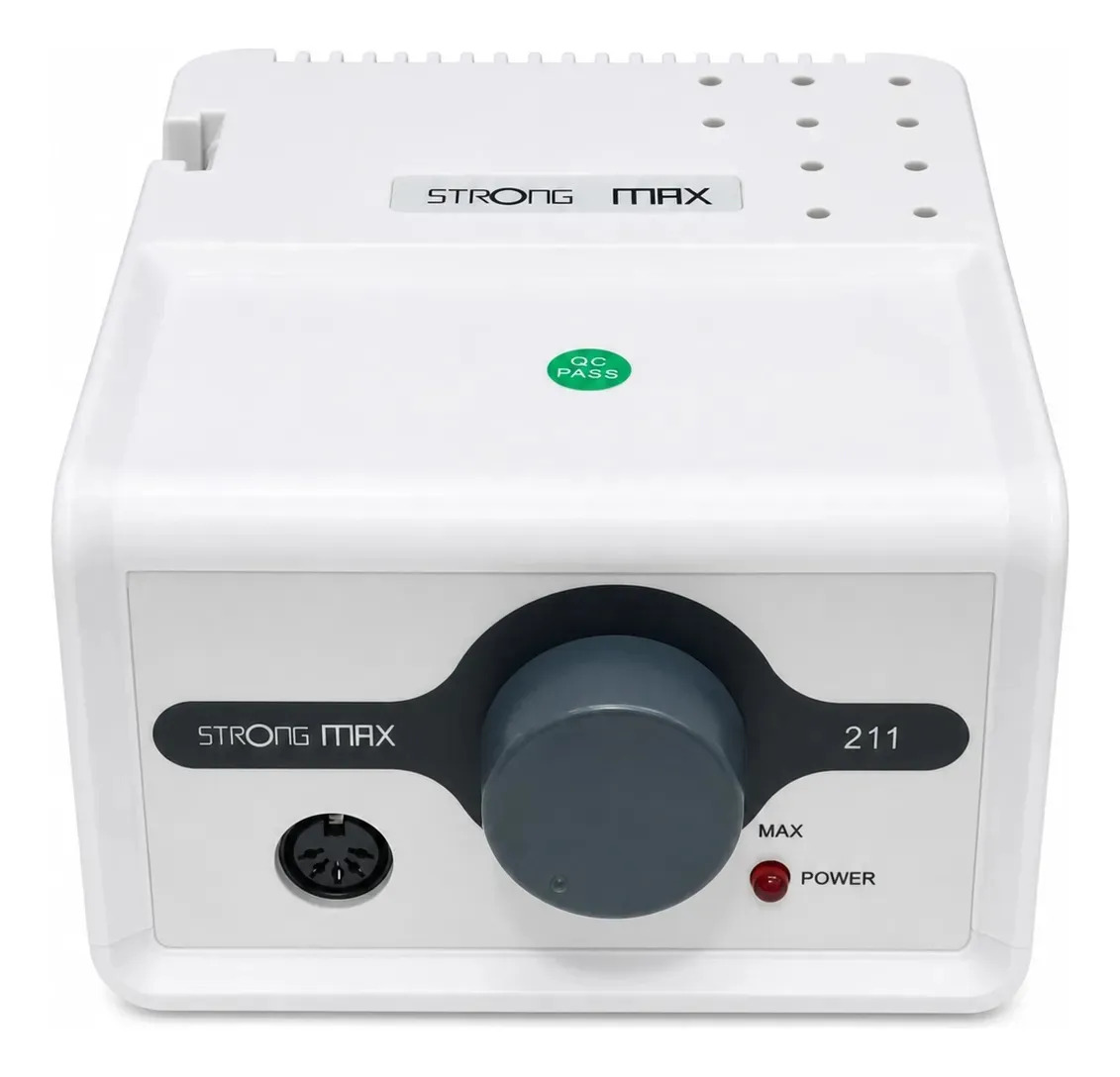 Lixadeira Profissional Motor Strong 211 Manicure Podólogo Branco