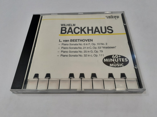 L. Van Beethoven, Wilhelm Backhaus - Cd 1988 Holanda Mint