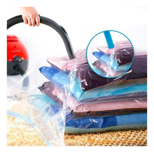 Pack X6 Bolsas Al Vacio Comprimido Bolsa Guardar Ropa 80x130cm Marin Bolsa Al Vacio Para Viaje Salva Espacio Armario Viaje Reutilizable