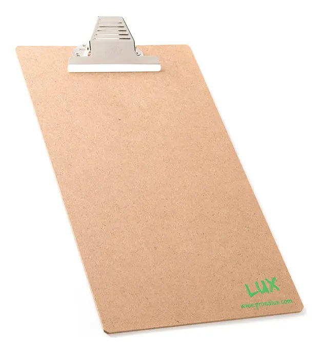 Tabla Para Escribir Lux Clip Portapapeles Tamaño Carta Color Café