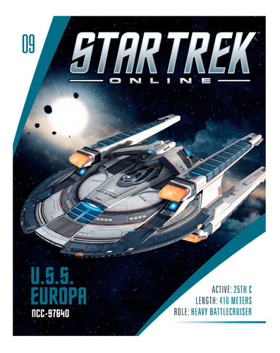 Imagem 2 de 6 de Uss Europa Ncc-97640 Star Trek - Eaglemoss - Frete Grátis