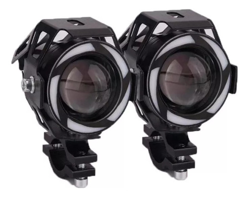 Farol Led Moto Rgb Olho De Anjo Olho De Demônio Strobe U7