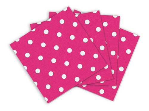 Servilleta Polka Fucsia - Unidad a $1234