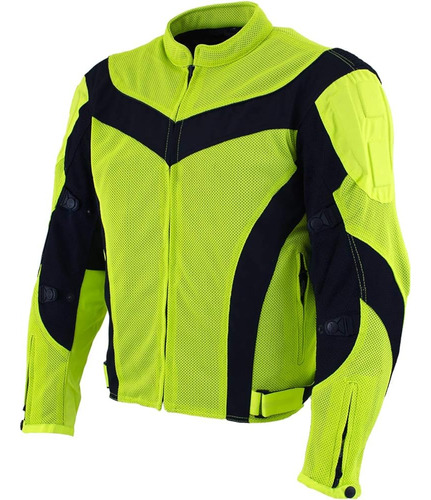 Xelement Cf-6019-66 Chaqueta De Moto Textil Verde Neón 'inva