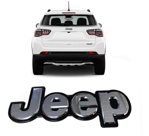 Letreiro Cromado Mala Jeep Cherokee 2019 Original Traseiro