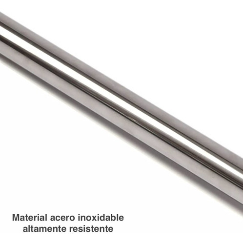 Tubo Barra Ajustable Cortina Baño Acero Inoxidable 140-260cm