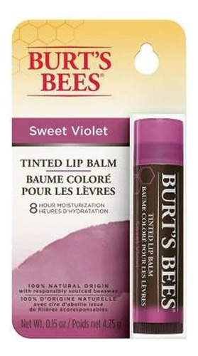 Burt's Bees Bálsamo Labial  Con Color Sweet Violet 4.25 Gr 