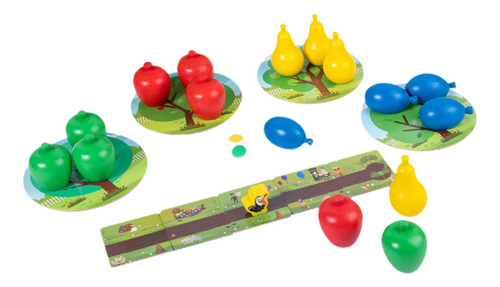 Clasificación De Color Del Juego De La Fruta De Madera