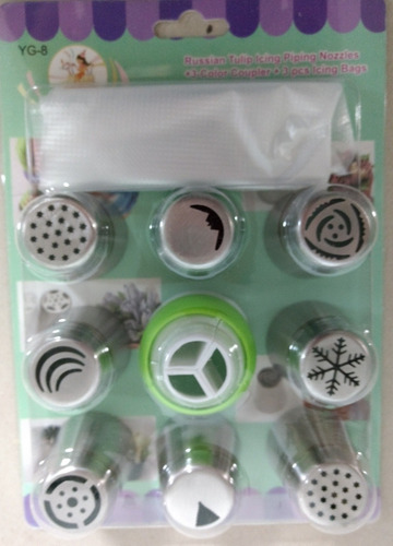 Imagen 3 de 4 de Pack X 8 Picos Boquilla Duchas Rusas Y Acoplador + Manga