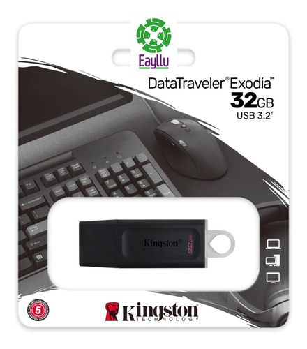 Memoria Externa Usb 3.2 Kingston Data Traveler Exodia 32gb