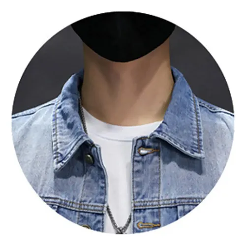 Jaqueta Masculina Jeans Punk Sem Manga Motoqueiro Carrters