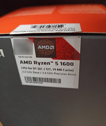 Imagen 3 de 9 de Procesador Amd Ryzen 5 1600 De 6 Núcleos Y 3.6ghz