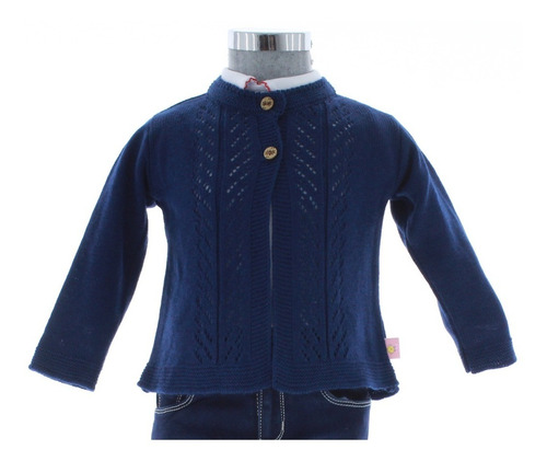 Sueter Niña Bebe Azul 3152 0 A 3 Años