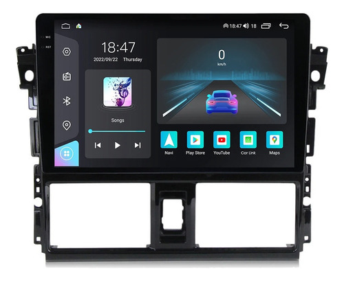 Chez0k Estéreo Toyota Yaris 2016-2017 Carplay Android Auto