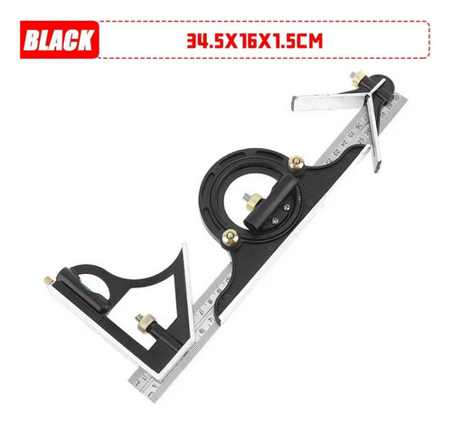 Carpintero Profesional Escuadra Combinada 300 Mm Acero