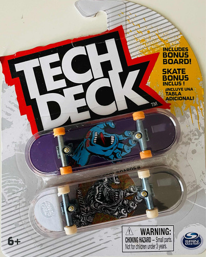 Tech Deck Set 2 Patinetas Dedos Santa Cruz Screaming Hand