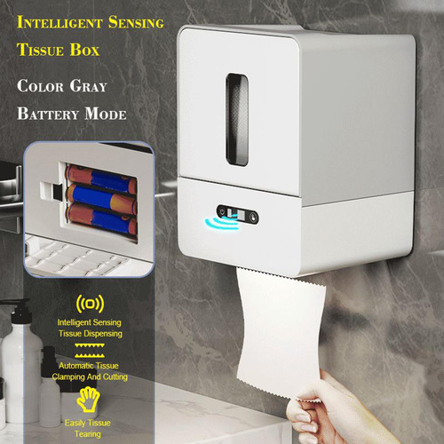 Soporte De Papel Higiénico Eléctrico, Estante De Gris