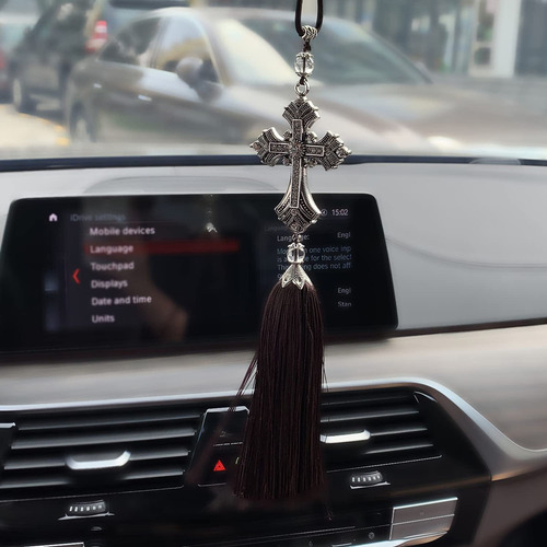 Colgante De Espejo Retrovisor Coche Cristiano Cruzado Jesús