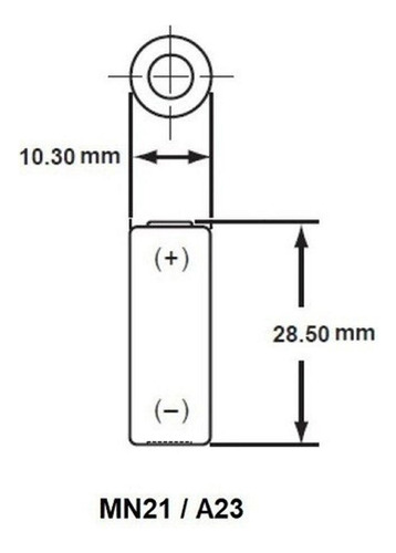 Pilha Alcalina Mn21 23 A23 12v Duracell 2u