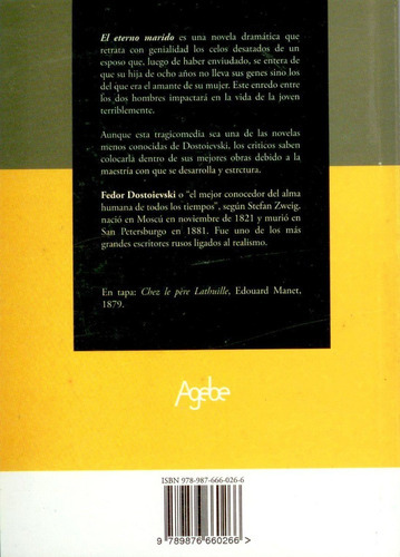 El Eterno Marido -, De Fedor Dostoievski. Editorial Agebe, Tapa Blanda En Español, 2012
