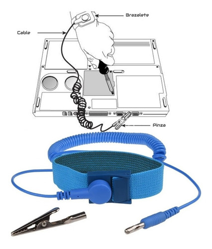 Pulsera Brazalete Antiestatico Microcomponentes Electronica