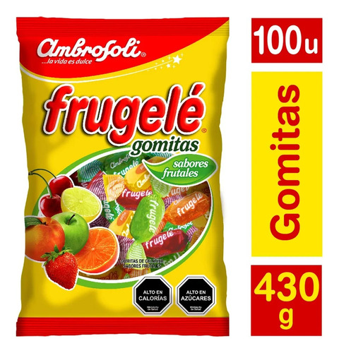 Frugelé Ambrosoli Gomitas Frutales (100 Unidades)