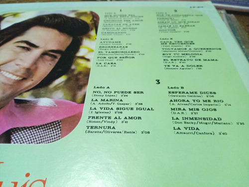 Lp José Luis Rodríguez El Puma Lo Mejor 3 Díscos (Usado)