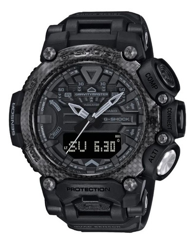 Reloj Casio G Shock Gr-b200 Análogo Digital Color de la malla Negro Color del bisel Negro Color del fondo Negro