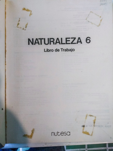 Naturaleza Nutesa 6o Grado - Santillana 1987