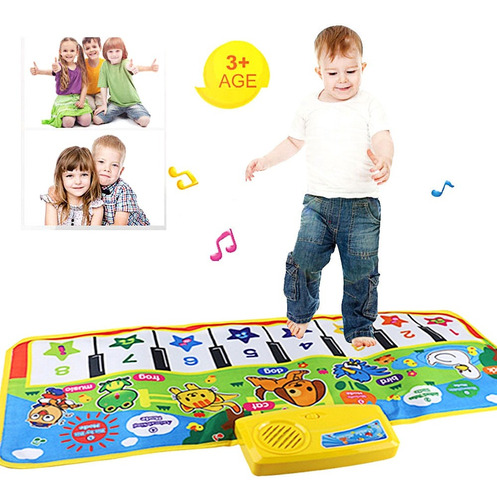 Piano Musical Baby Rug Dino, Teclado Educativo Para Niños