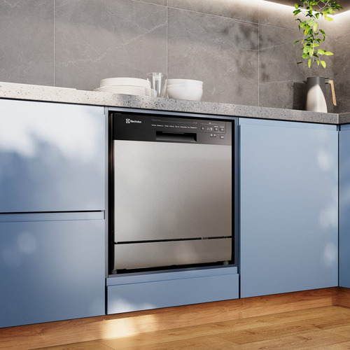 Lava-louça Electrolux 8 Serviços Inox Lava E Seca 50' Ls08e 220V