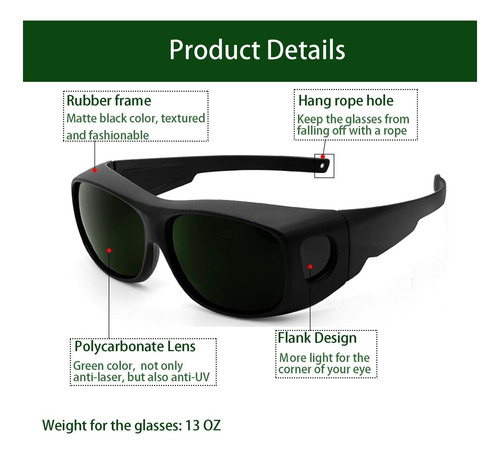 Gafas De Seguridad Láser De Ladyponycsc Ipl, Gafas De Para