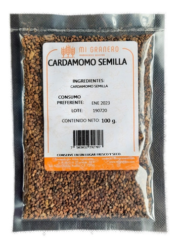 Cardamomo Semilla  Granel 500 Gramos