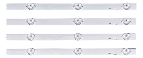 Kit De Leds Para 49uj6200, 49uj6200-ua (4 Tiras 10 Leds 3v)