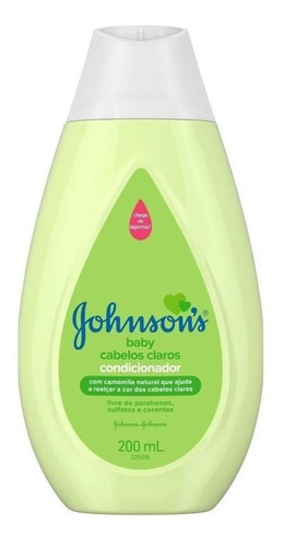 Acondicionador Johnson's Baby Cabello Claro de manzanilla en botella de 200mL de 200g por 1 unidad