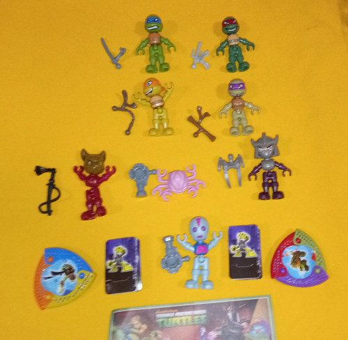 Tortugas Ninja Kinder Sorpresa Coleccion Completa 10 Figuras (Usado)